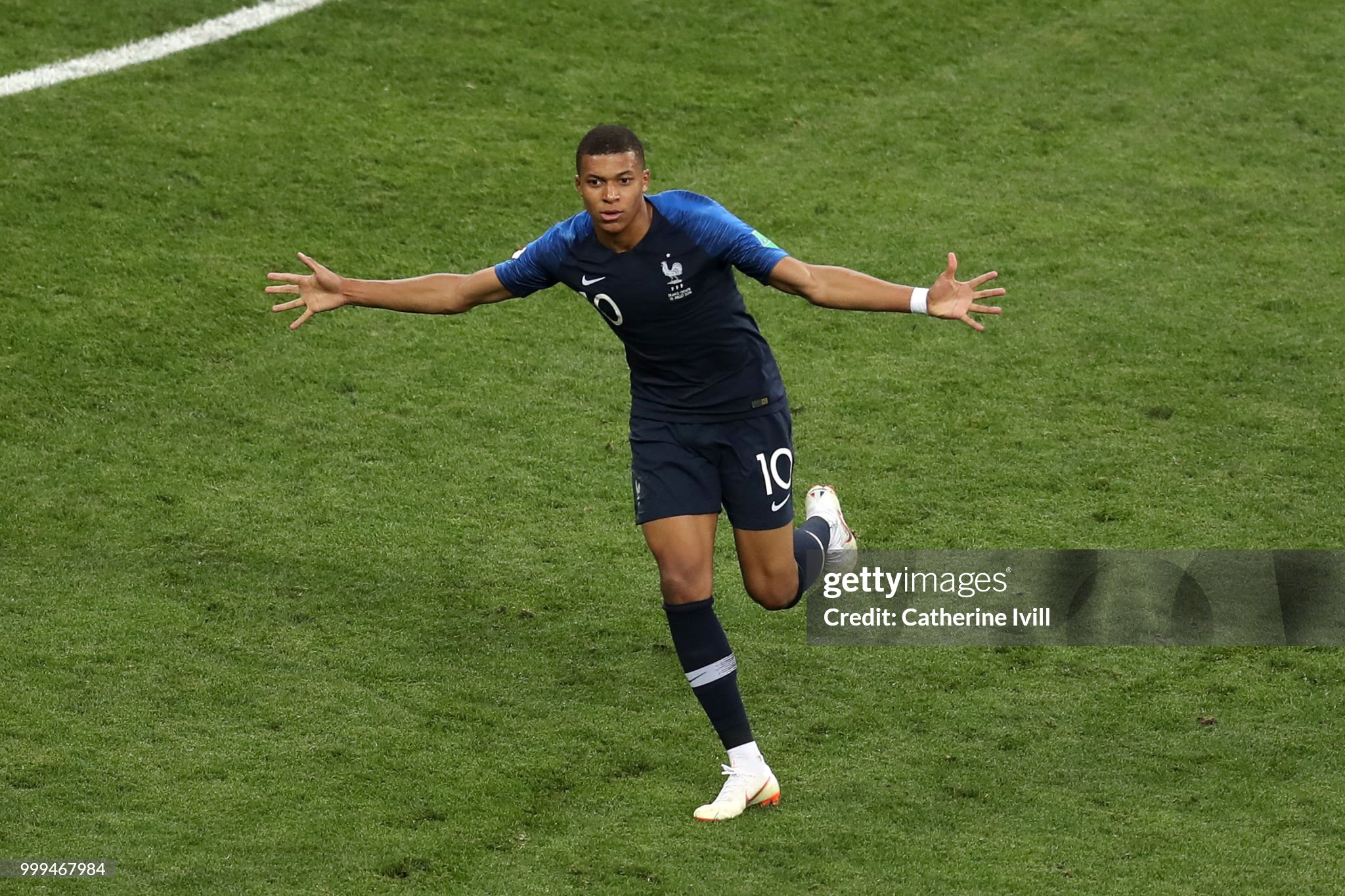 Kylian Mbappé — three consecutive World Cup finals